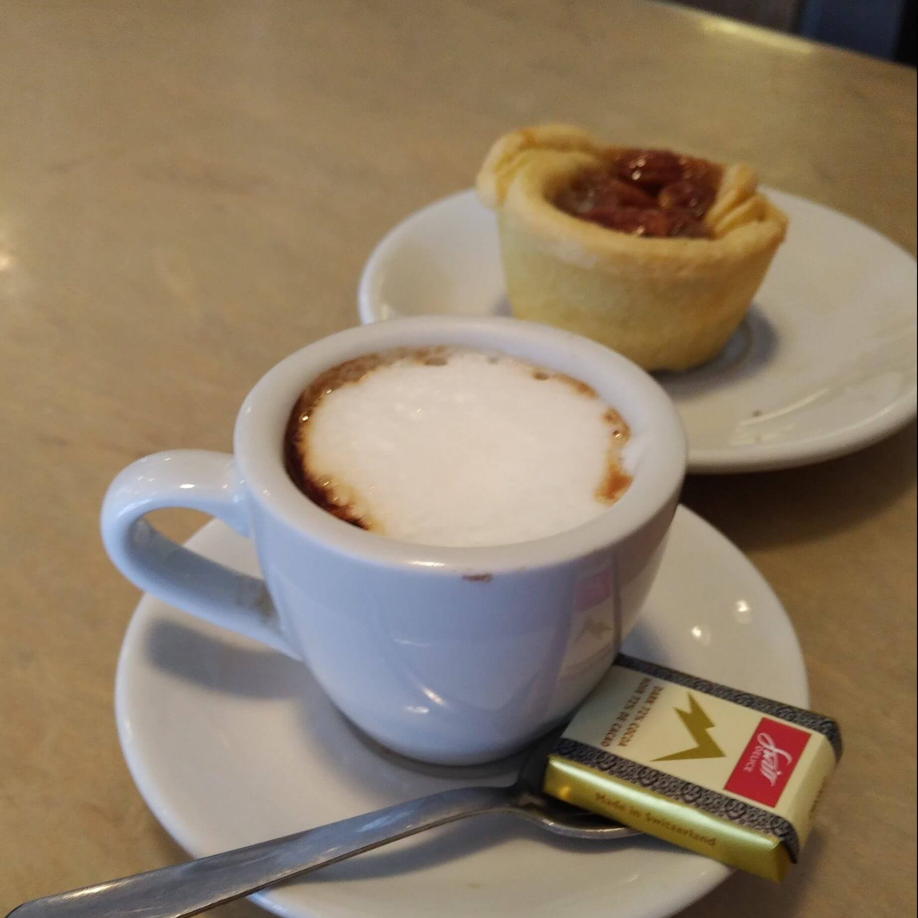 coffee and a butter tart