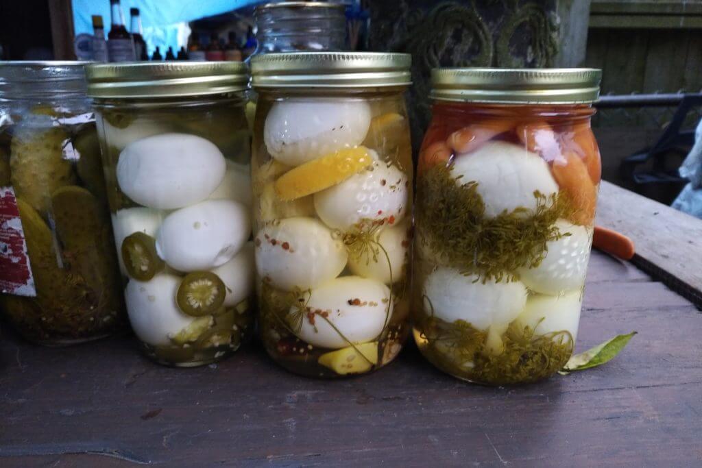 photo of home pickled eggs